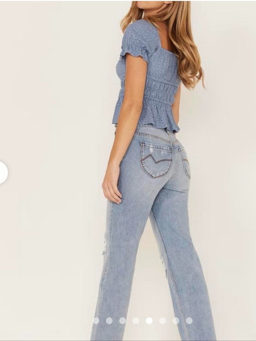 Cleo + Wolf High-rise Straight Leg Jean